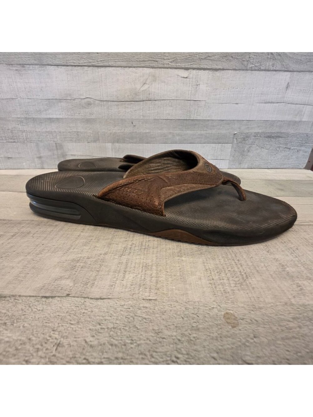Reef Men’s Leather Sandals With Bottle Opener Brown Size 9